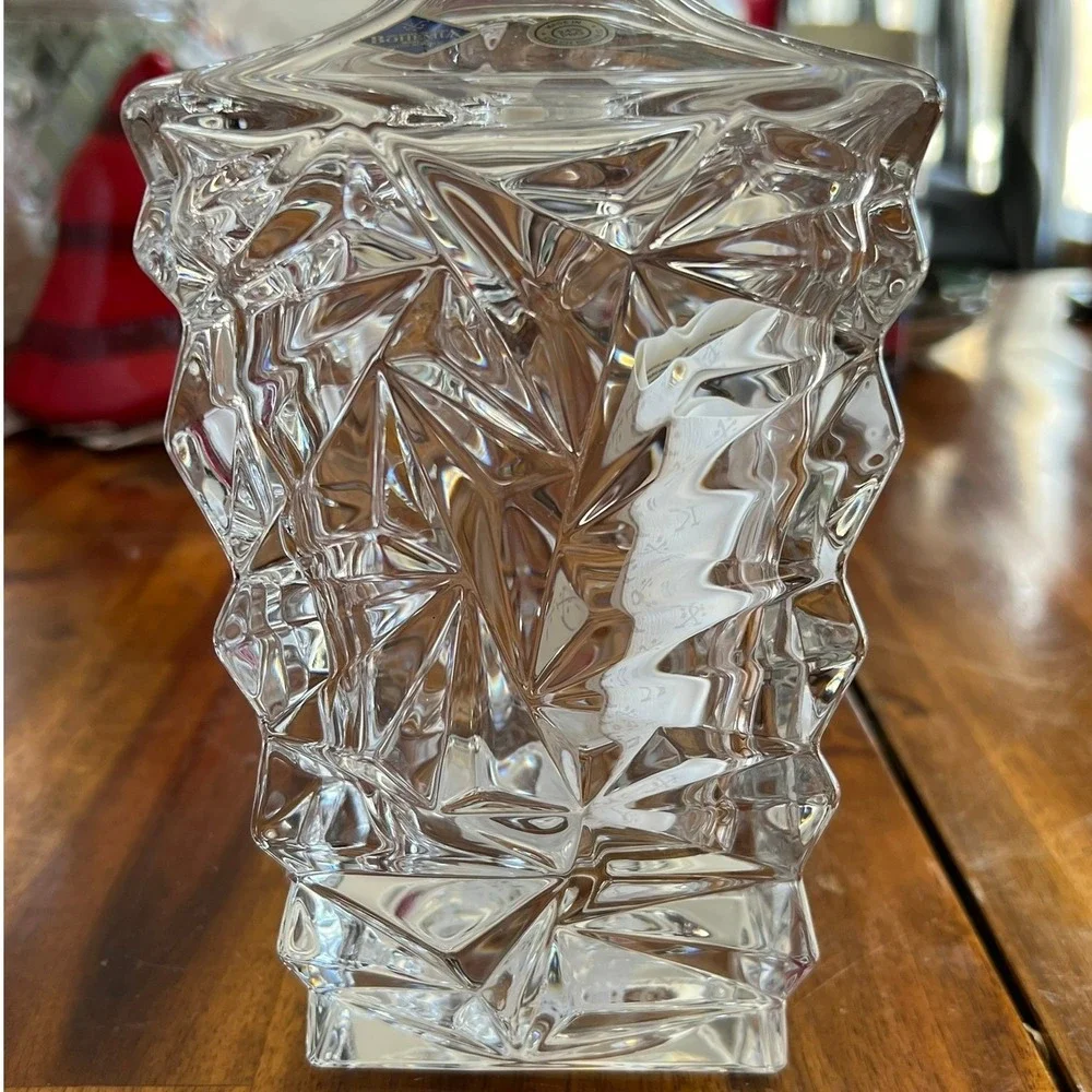 Bohemia Crystal Decanter Unisex OS Clear NWOT 24% Lead Glass Czech Republic - Picture 8 of 9